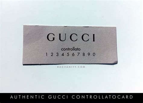 gucci controllato card real|how to authenticate gucci belt.